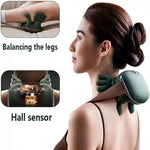 Neck and Back Massager with Heat for Pain Relief, Wireless Portable Shoulder & Back Kneading Massage Pillow