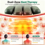 Neck and Back Massager with Heat for Pain Relief, Wireless Portable Shoulder & Back Kneading Massage Pillow