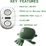 Neck and Back Massager with Heat for Pain Relief, Wireless Portable Shoulder & Back Kneading Massage Pillow